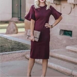 Rachel Parcell Burgundy Dress